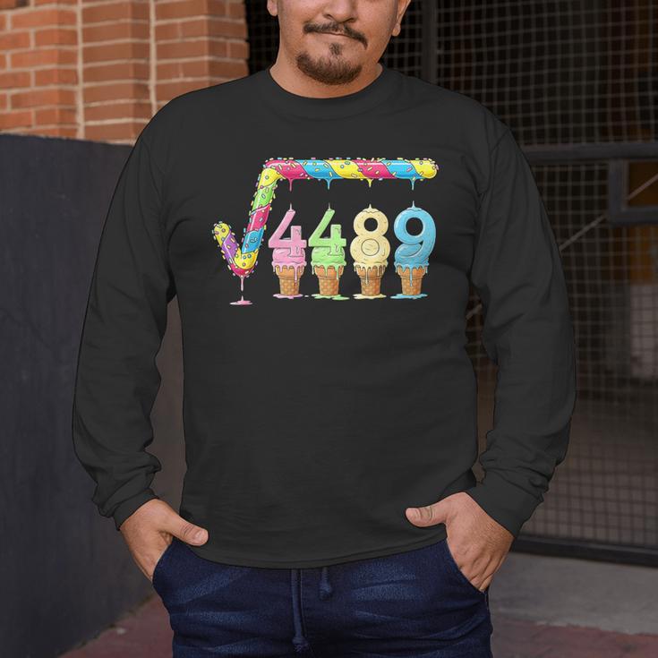 67 Ice Cream Drip Meme Square Root 4489 Slang Teacher Math Men's Long Sleeve T-Shirt, funny design 67 Ice Cream Drip Meme Square Root 4489 Slang Teacher Math Men's Long Sleeve T-Shirt, funny design