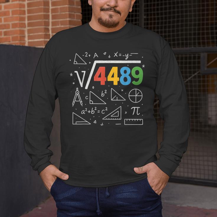 67 Meme Square Root 4489 Slang Six Seven Math Teacher Men's Long Sleeve T-Shirt, funny design 67 Meme Square Root 4489 Slang Six Seven Math Teacher Men's Long Sleeve T-Shirt, funny design