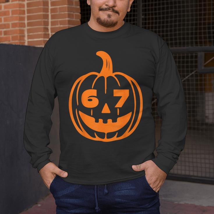 67 Six Seven Halloween Costume For Students Teachers Men's Long Sleeve T-Shirt, funny design 67 Six Seven Halloween Costume For Students Teachers Men's Long Sleeve T-Shirt, funny design