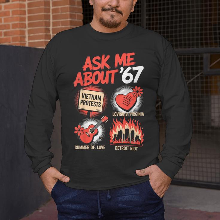 67 History Teacher Teacher 6 7 Overuse '67 Men's Long Sleeve T-Shirt, funny design 67 History Teacher Teacher 6 7 Overuse '67 Men's Long Sleeve T-Shirt, funny design