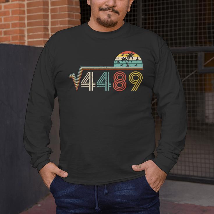 67 Vintage Meme Square Root 4489 Slang Math Teacher Men's Long Sleeve T-Shirt, funny design