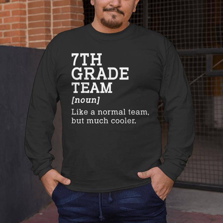 7th Grade Team Back To School Teacher Seventh Grade Team Men's Long Sleeve T-Shirt, funny design 7th Grade Team Back To School Teacher Seventh Grade Team Men's Long Sleeve T-Shirt, funny design