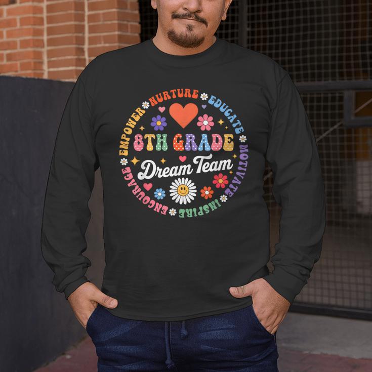 8th Grade Dream Team Eighth Grade Teacher Kid Back To School Men's Long Sleeve T-Shirt, funny design 8th Grade Dream Team Eighth Grade Teacher Kid Back To School Men's Long Sleeve T-Shirt, funny design