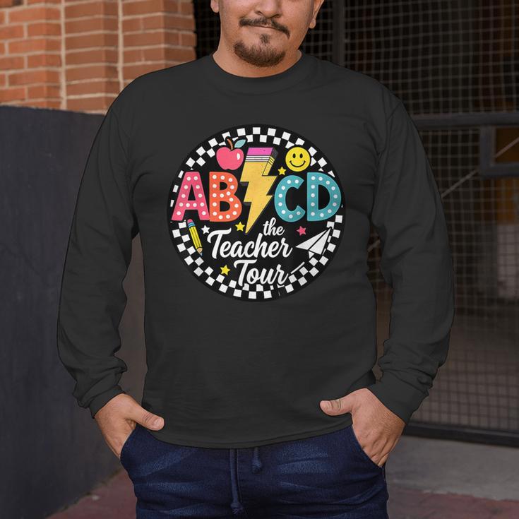 ABCD The Teacher Tour Back To School First Day Of School Men's Long Sleeve T-Shirt, funny design ABCD The Teacher Tour Back To School First Day Of School Men's Long Sleeve T-Shirt, funny design