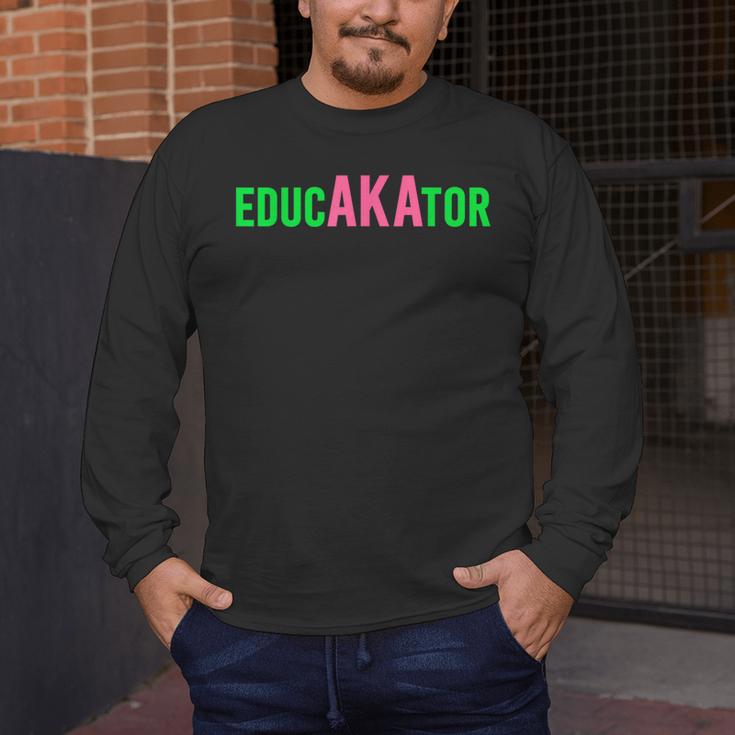 Aka Educator Educators & Teacher Crew School Squad Men's Long Sleeve T-Shirt, funny design