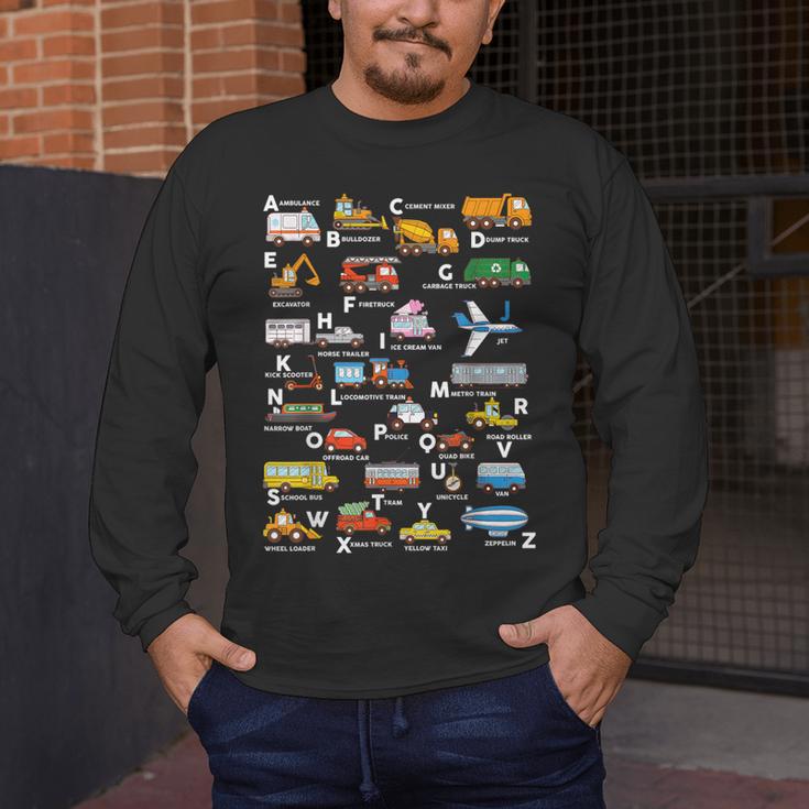 Alphabet Vehicles ABCs Learning Teachers Kids Boys Girls Men's Long Sleeve T-Shirt, funny design Alphabet Vehicles ABCs Learning Teachers Kids Boys Girls Men's Long Sleeve T-Shirt, funny design