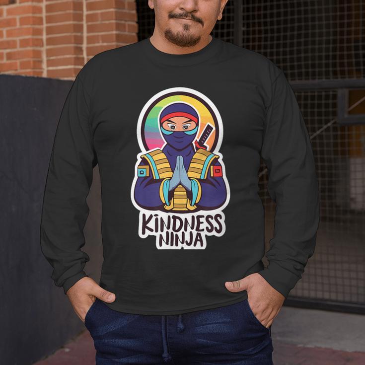 Anti Bullying Kindness Ninja School Teacher Student Men's Long Sleeve T-Shirt, funny design Anti Bullying Kindness Ninja School Teacher Student Men's Long Sleeve T-Shirt, funny design