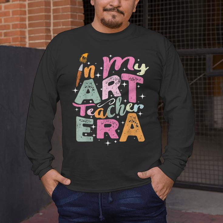 In My Art Teacher Era Teaching Future Artist Back To School Men's Long Sleeve T-Shirt, funny design In My Art Teacher Era Teaching Future Artist Back To School Men's Long Sleeve T-Shirt, funny design