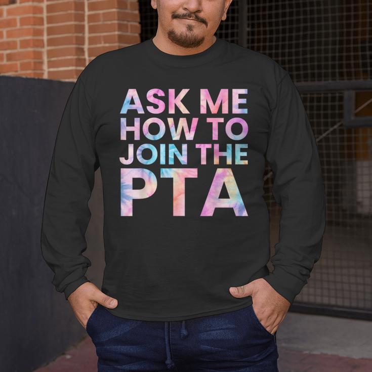 Ask Me How To Join PTA Crew Parent Teacher Matching School Men's Long Sleeve T-Shirt, funny design Ask Me How To Join PTA Crew Parent Teacher Matching School Men's Long Sleeve T-Shirt, funny design