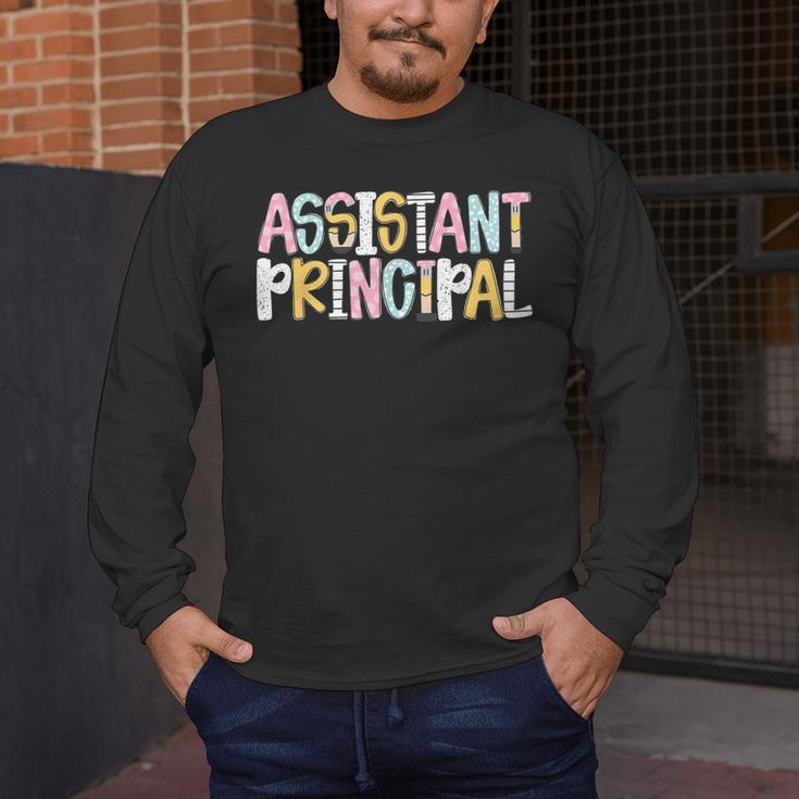 Assistant Principal Back To School Teacher Appreciation Men's Long Sleeve T-Shirt, funny design Assistant Principal Back To School Teacher Appreciation Men's Long Sleeve T-Shirt, funny design