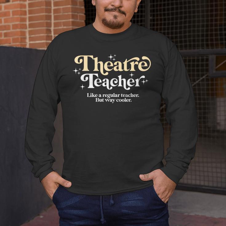 Theatre Teacher Back To School Essential Must Have Men's Long Sleeve T-Shirt, funny design Theatre Teacher Back To School Essential Must Have Men's Long Sleeve T-Shirt, funny design