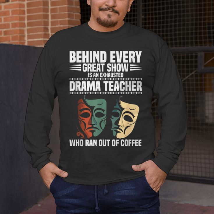Theatre Teacher Drama Lover Theatre Mask Drama Teacher Men's Long Sleeve T-Shirt, funny design Theatre Teacher Drama Lover Theatre Mask Drama Teacher Men's Long Sleeve T-Shirt, funny design