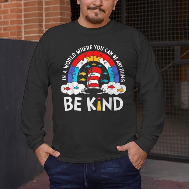 Autism Awareness For Teacher Why Fit In Doctor Cat Hat Cool Men's Long Sleeve T-Shirt, funny design Autism Awareness For Teacher Why Fit In Doctor Cat Hat Cool Men's Long Sleeve T-Shirt, funny design