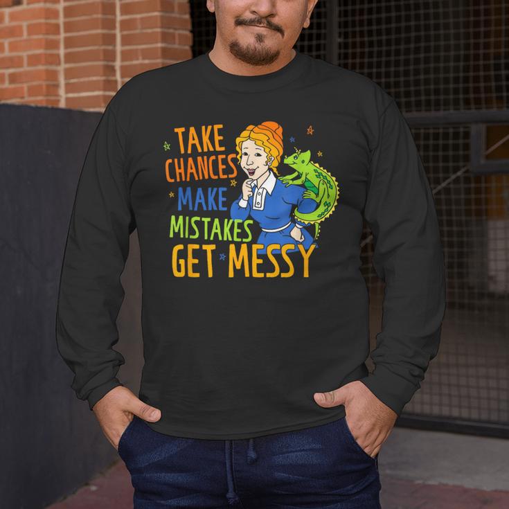 Beauty Teacher Take Chances Make Mistakes Get Messy Men's Long Sleeve T-Shirt, funny design Beauty Teacher Take Chances Make Mistakes Get Messy Men's Long Sleeve T-Shirt, funny design