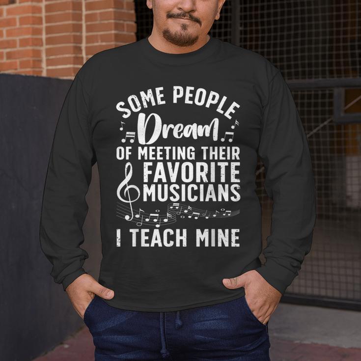 Best Music Teacher For Men Women Musician Band Piano Teacher Men's Long Sleeve T-Shirt, funny design