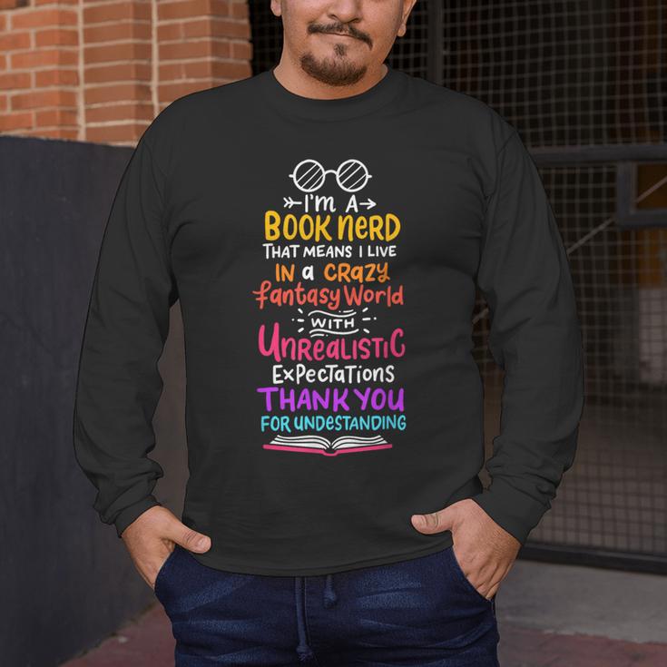 Books Reading English Teacher Student For Men Women Kids Men's Long Sleeve T-Shirt, funny design