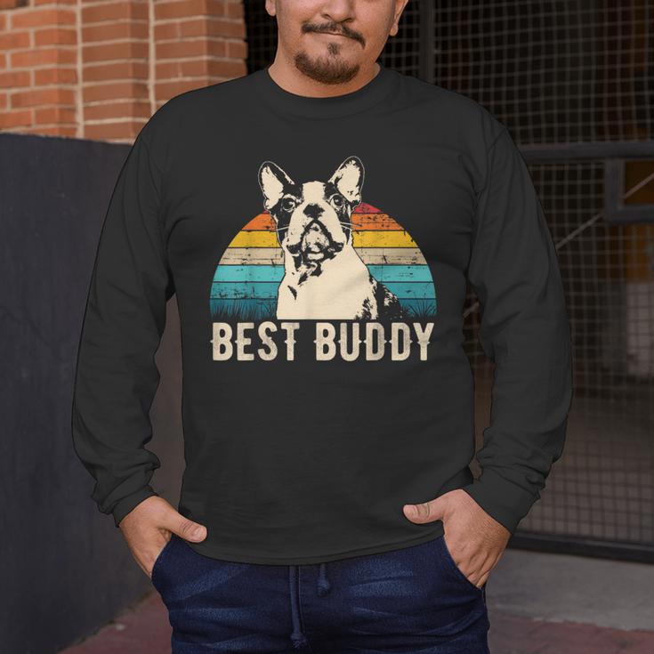 Boston Terrier Boston-Bulldog Men's Long Sleeve T-Shirt, funny design