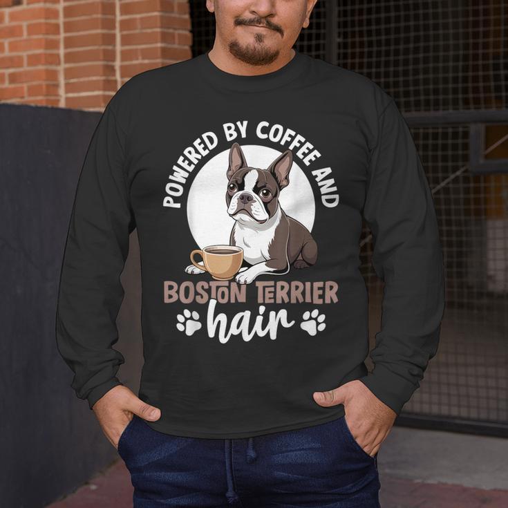 Boston Terrier Dog Men's Long Sleeve T-Shirt, funny design