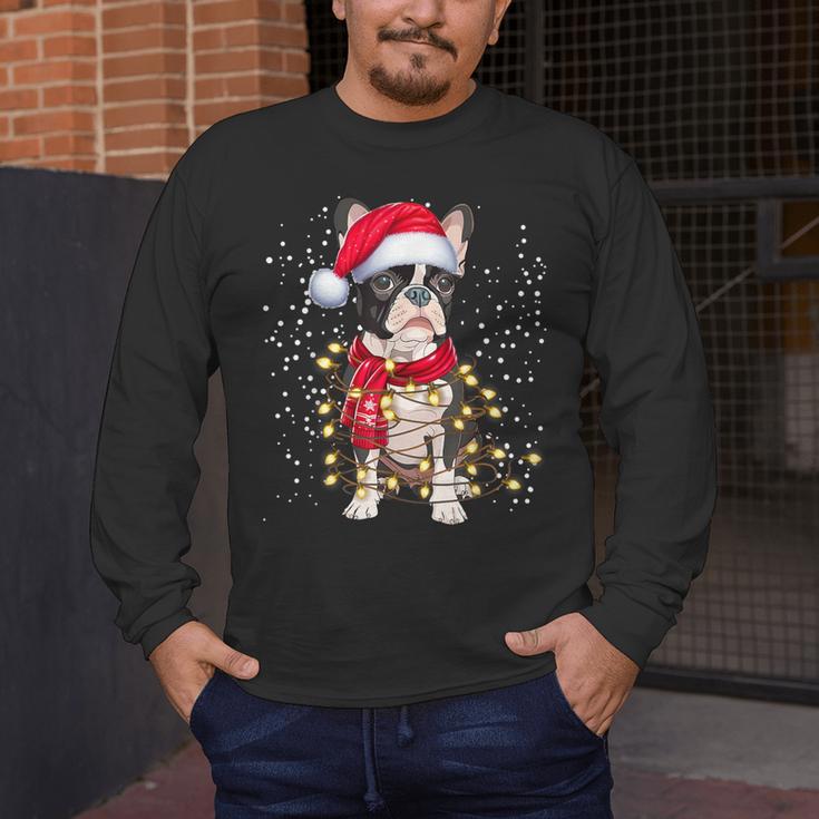 Boston Terrier Dog Ugly Christmas Dog Xmas For Men Women Kids Men's Long Sleeve T-Shirt, funny design