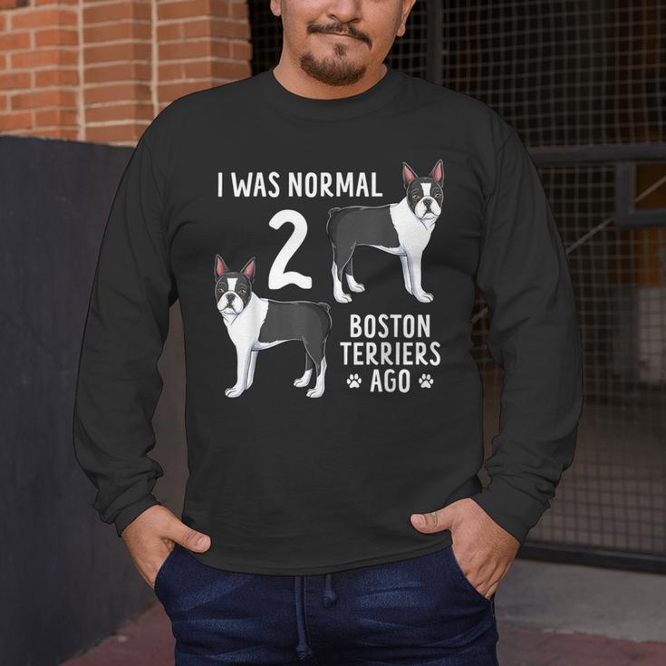 Boston Terrier Humor Bostie Dog Lover For Men Women Kids Men's Long Sleeve T-Shirt, funny design