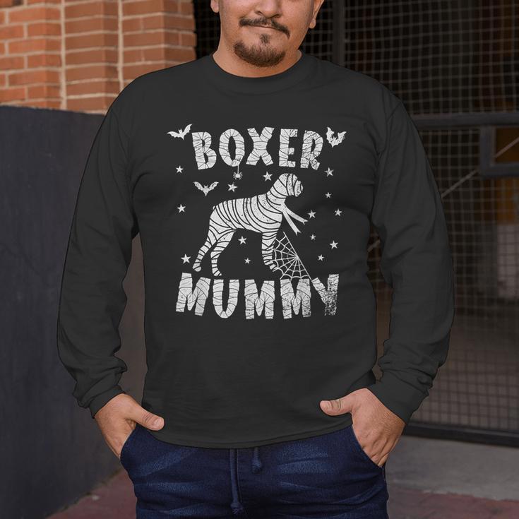 Boxer Dog Mama Halloween Men's Long Sleeve T-Shirt, funny design
