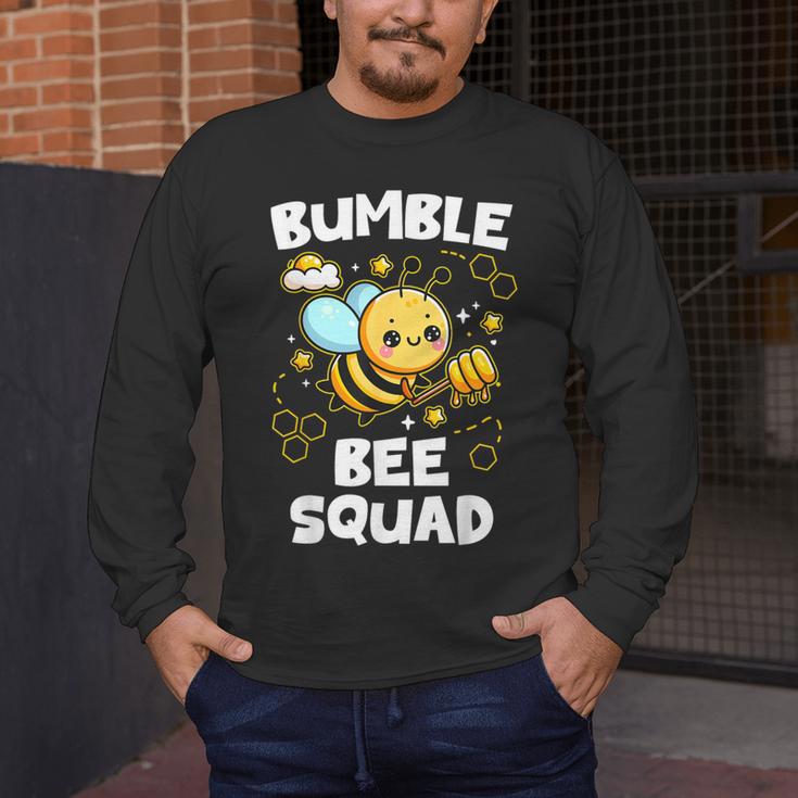 Bumble Bee Squad Honey Bumblebee Teacher Team Group Men's Long Sleeve T-Shirt, funny design