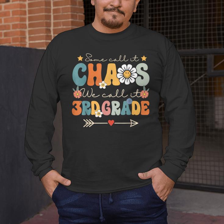 Some Call It Chaos We Call It 3rd Grade Third Grade Teachers Men Women Kids Men's Long Sleeve T-Shirt, funny design Some Call It Chaos We Call It 3rd Grade Third Grade Teachers Men Women Kids Men's Long Sleeve T-Shirt, funny design