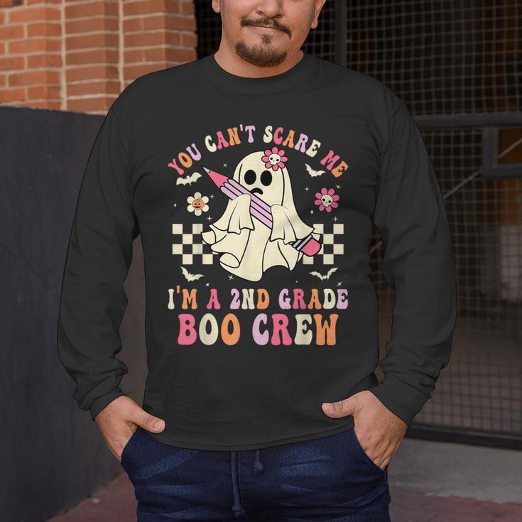 You Can't Scare Me Im A 2nd-Grade Boo Crew Teacher Halloween Men's Long Sleeve T-Shirt, funny design You Can't Scare Me Im A 2nd-Grade Boo Crew Teacher Halloween Men's Long Sleeve T-Shirt, funny design