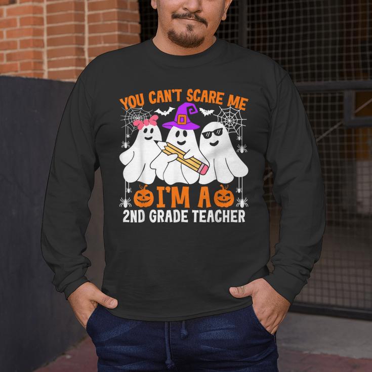 You Can't Scare Me I'm A 2nd Grade Teacher Halloween Men's Long Sleeve T-Shirt, funny design You Can't Scare Me I'm A 2nd Grade Teacher Halloween Men's Long Sleeve T-Shirt, funny design