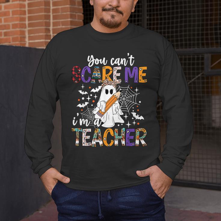 You Can't Scare Me I'm A Teacher Halloween Costume Men's Long Sleeve T-Shirt, funny design You Can't Scare Me I'm A Teacher Halloween Costume Men's Long Sleeve T-Shirt, funny design