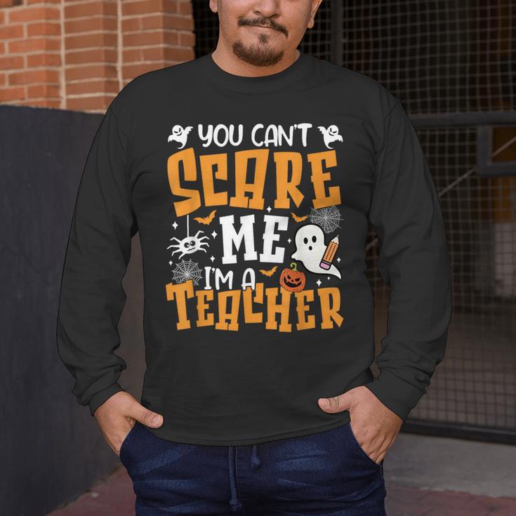 You Can't Scare Me I'm A Teacher Halloween Spooky Season Men's Long Sleeve T-Shirt, funny design You Can't Scare Me I'm A Teacher Halloween Spooky Season Men's Long Sleeve T-Shirt, funny design