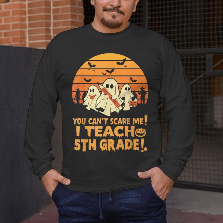 You Can't Scare Me I Teach 5th Grade Teacher Halloween Men Women Kids Men's Long Sleeve T-Shirt, funny design You Can't Scare Me I Teach 5th Grade Teacher Halloween Men Women Kids Men's Long Sleeve T-Shirt, funny design