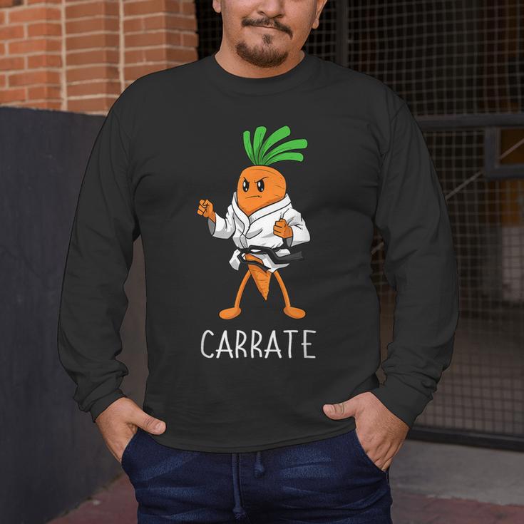 Carrate Karate Carrot Student Teacher Trainee Trainor Men's Long Sleeve T-Shirt, funny design Carrate Karate Carrot Student Teacher Trainee Trainor Men's Long Sleeve T-Shirt, funny design
