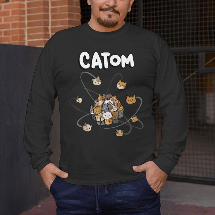Catom Science Teacher Chemistry Lover Physics School Cat Men's Long Sleeve T-Shirt, funny design Catom Science Teacher Chemistry Lover Physics School Cat Men's Long Sleeve T-Shirt, funny design
