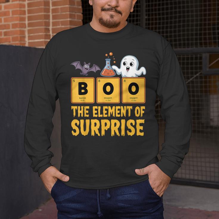 Chemistry Boo The Element Of Surprise Science Teacher Men's Long Sleeve T-Shirt, funny design Chemistry Boo The Element Of Surprise Science Teacher Men's Long Sleeve T-Shirt, funny design