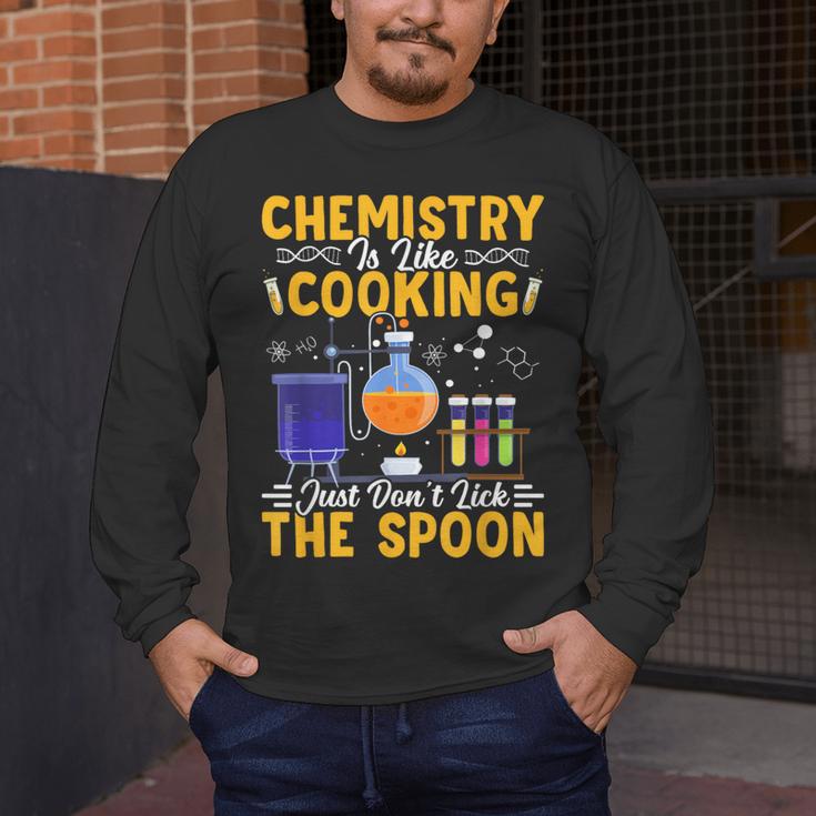Chemistry Is Like Cooking Science Teacher Student Men's Long Sleeve T-Shirt, funny design Chemistry Is Like Cooking Science Teacher Student Men's Long Sleeve T-Shirt, funny design