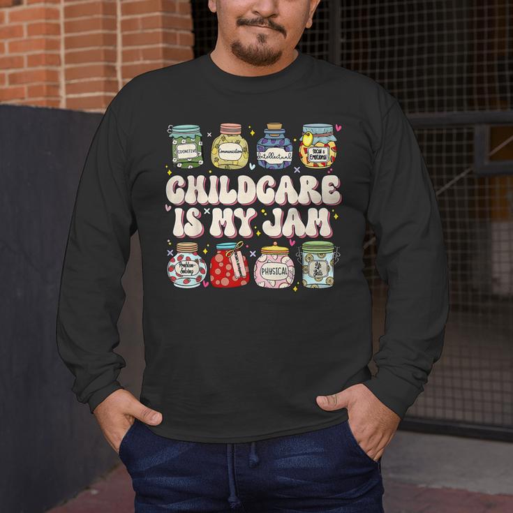 Childcare Is My Jam Child Care Teacher School Psychologist Men's Long Sleeve T-Shirt, funny design Childcare Is My Jam Child Care Teacher School Psychologist Men's Long Sleeve T-Shirt, funny design