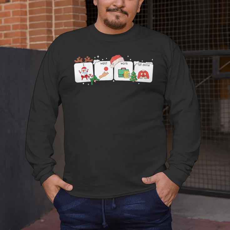 Christmas Santa Special Education SPED Teacher Xmas PJ Men's Long Sleeve T-Shirt, funny design Christmas Santa Special Education SPED Teacher Xmas PJ Men's Long Sleeve T-Shirt, funny design