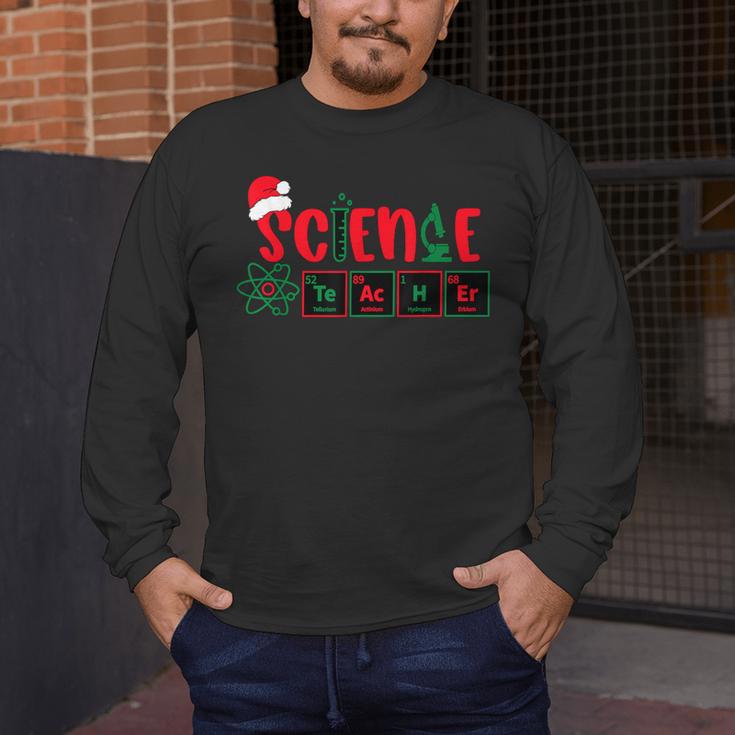 Christmas Science Teacher Santa Educator Chemical Elements Men's Long Sleeve T-Shirt, funny design Christmas Science Teacher Santa Educator Chemical Elements Men's Long Sleeve T-Shirt, funny design
