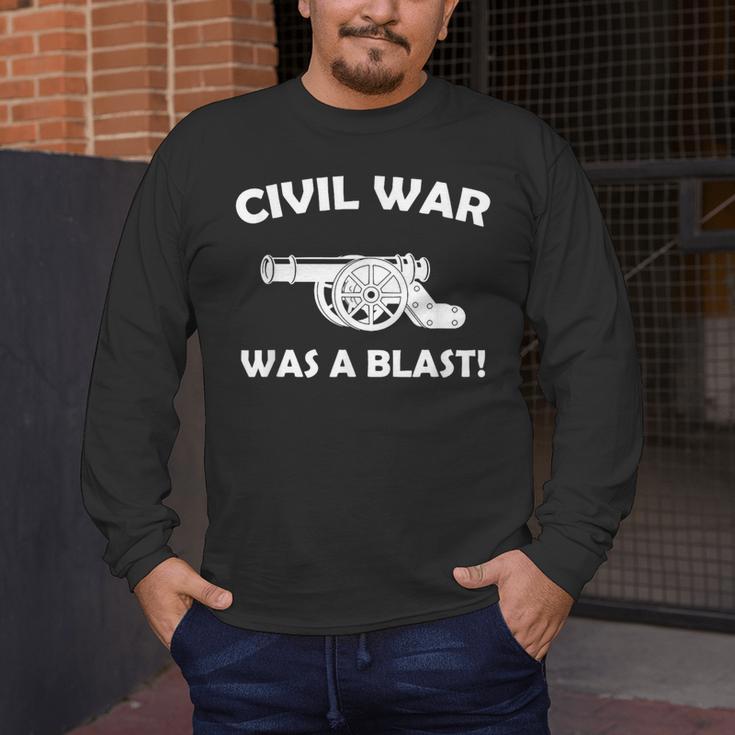 Civil War It Was A Blast History Teacher T-Shirt Men's Long Sleeve T-Shirt, funny design Civil War It Was A Blast History Teacher T-Shirt Men's Long Sleeve T-Shirt, funny design