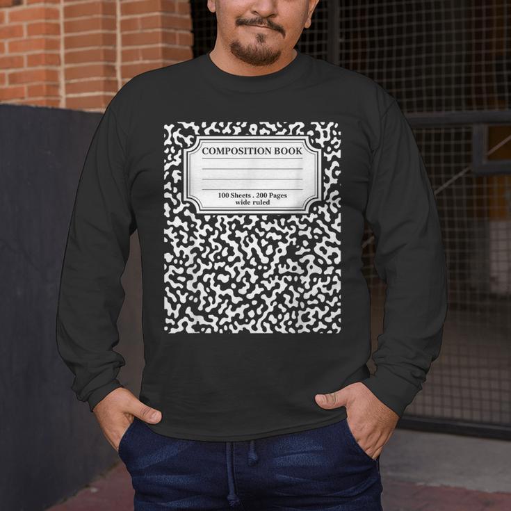 Composition Notebook Matching Group Halloween Teachers Men's Long Sleeve T-Shirt, funny design Composition Notebook Matching Group Halloween Teachers Men's Long Sleeve T-Shirt, funny design