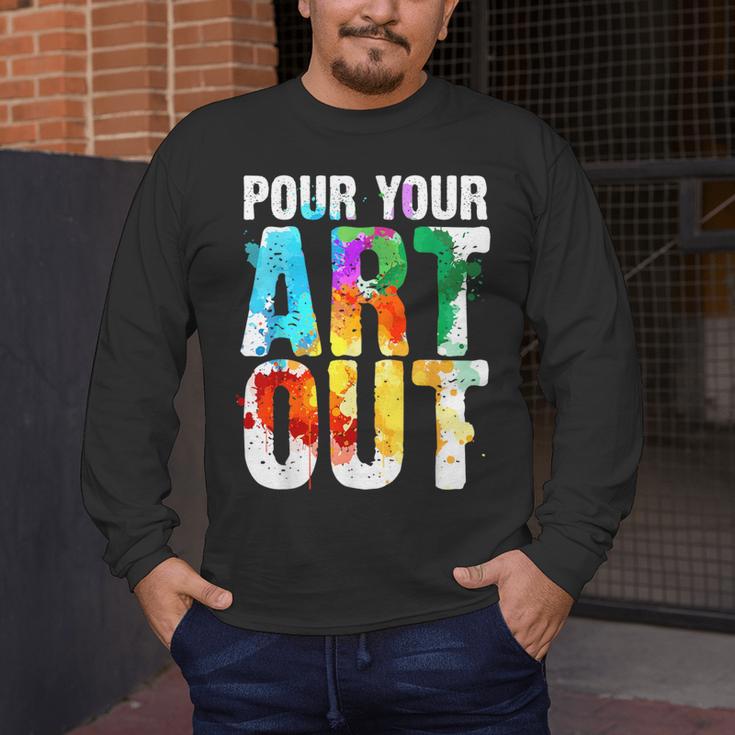 Cool Artist For Men Women Painter Art Teacher Paint Artists Men's Long Sleeve T-Shirt, funny design