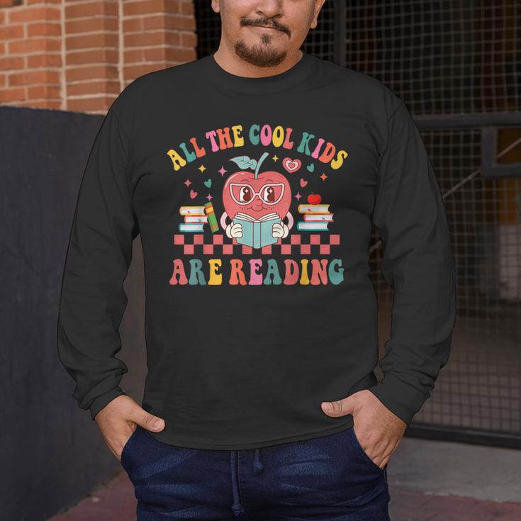 All The Cool Kids Are Reading Book Reading Teacher School Men's Long Sleeve T-Shirt, funny design All The Cool Kids Are Reading Book Reading Teacher School Men's Long Sleeve T-Shirt, funny design
