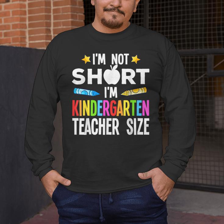 Cool Kindergarten Teacher Art For Men Women Preschool Kinder Men's Long Sleeve T-Shirt, funny design
