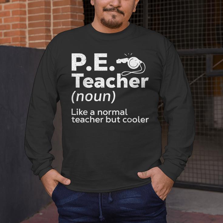 Cool PE Teacher Art For Men Women Physical Education Teacher Men's Long Sleeve T-Shirt, funny design