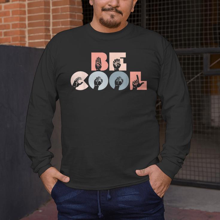 Cool Sign Language ASL Teacher Deaf People ASL Interpreter Men's Long Sleeve T-Shirt, funny design Cool Sign Language ASL Teacher Deaf People ASL Interpreter Men's Long Sleeve T-Shirt, funny design