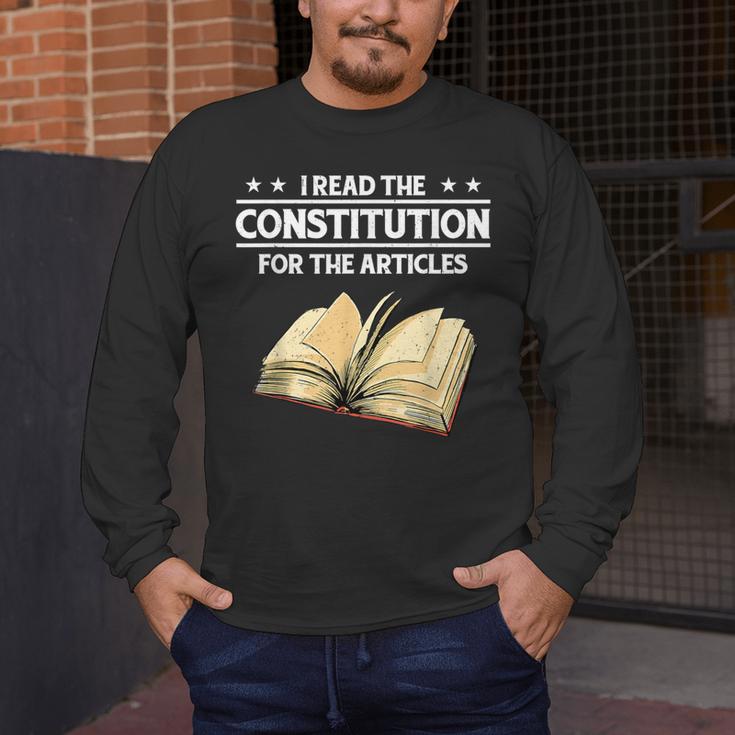 Cool History Teacher Read The Constitution For The Articles Men's Long Sleeve T-Shirt, funny design Cool History Teacher Read The Constitution For The Articles Men's Long Sleeve T-Shirt, funny design