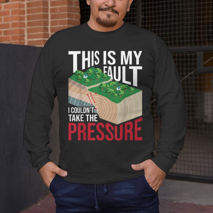 Couldn't Take The Pressure Geology Earth Science Teacher Men's Long Sleeve T-Shirt, funny design Couldn't Take The Pressure Geology Earth Science Teacher Men's Long Sleeve T-Shirt, funny design