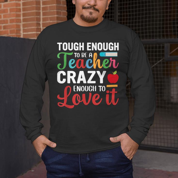 Crazy Teacher Men Women School Teachers Men's Long Sleeve T-Shirt, funny design