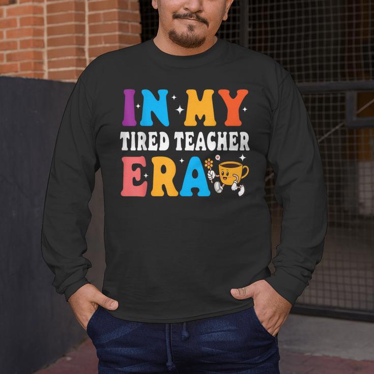 Cute Coffee Glass Face Happy Day In My Tired Teacher ERA For Men Women Men's Long Sleeve T-Shirt, funny design Cute Coffee Glass Face Happy Day In My Tired Teacher ERA For Men Women Men's Long Sleeve T-Shirt, funny design